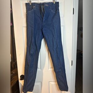 Wrangler Men's Dark Blue Straight Jeans